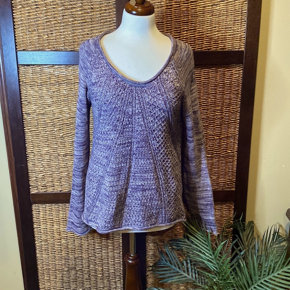 Calvin Klein Medium Purple/cream sweater
